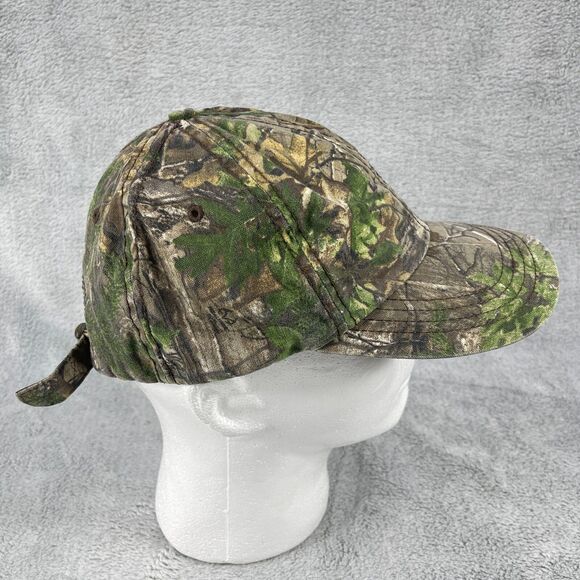 Realtree Strapback Hat Camouflage OS Adjustable 6 Panel Blank Outdoors - Picture 6 of 10